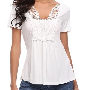 white Lacey top